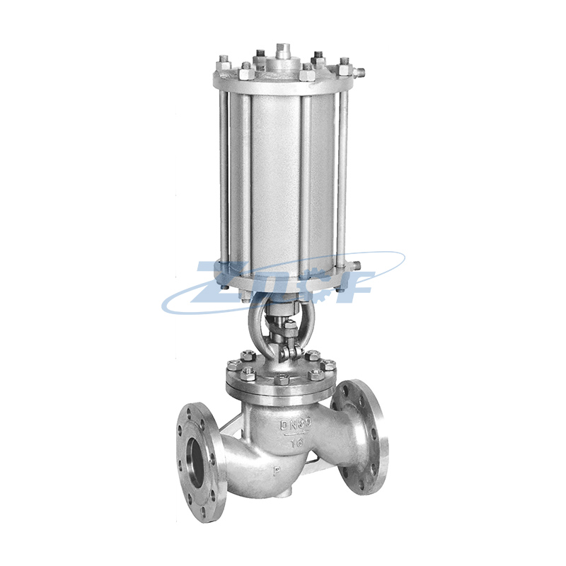 Pneumatic globe valve