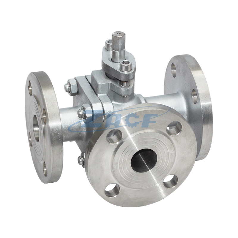 Three-way ball valve