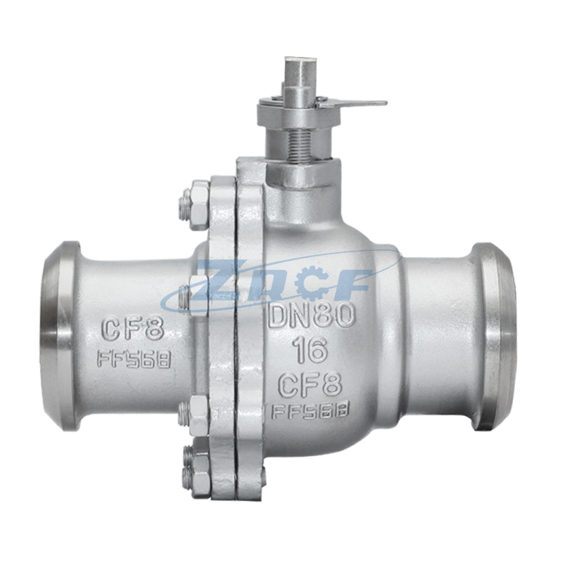Welded ball valve