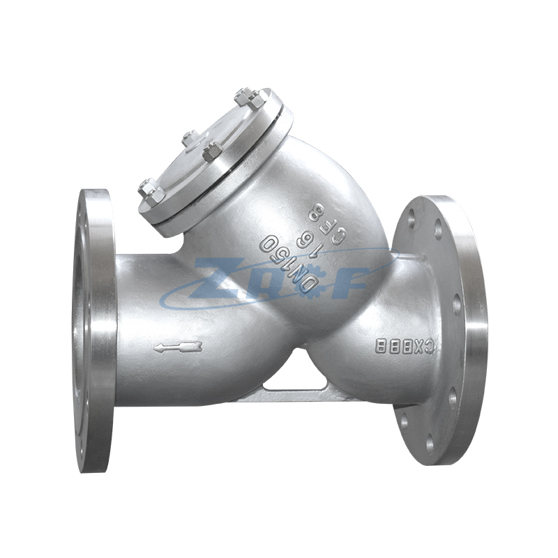 Y type flange filter