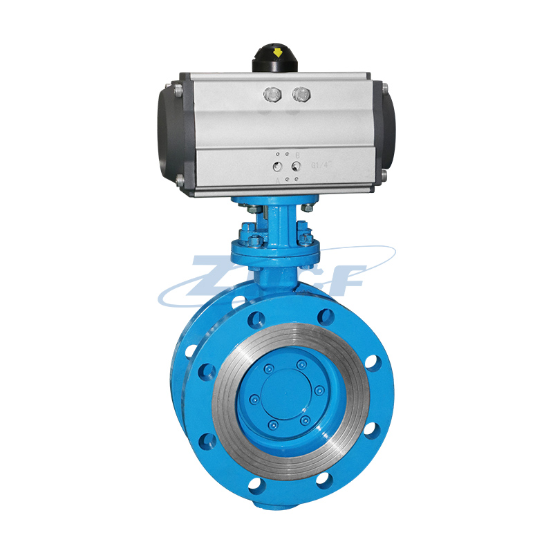 Pneumatic flange butterfly valve