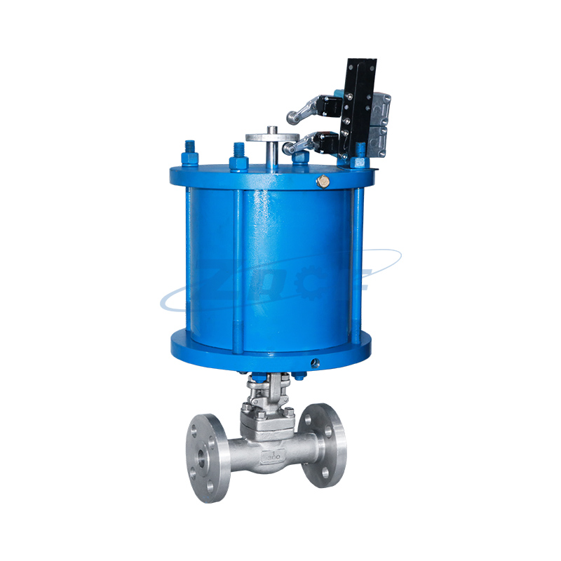 Pneumatic globe valve