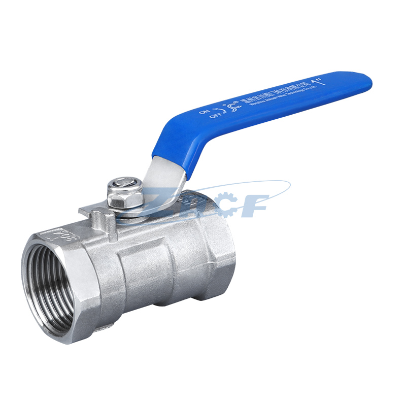 One piece screw ball valve